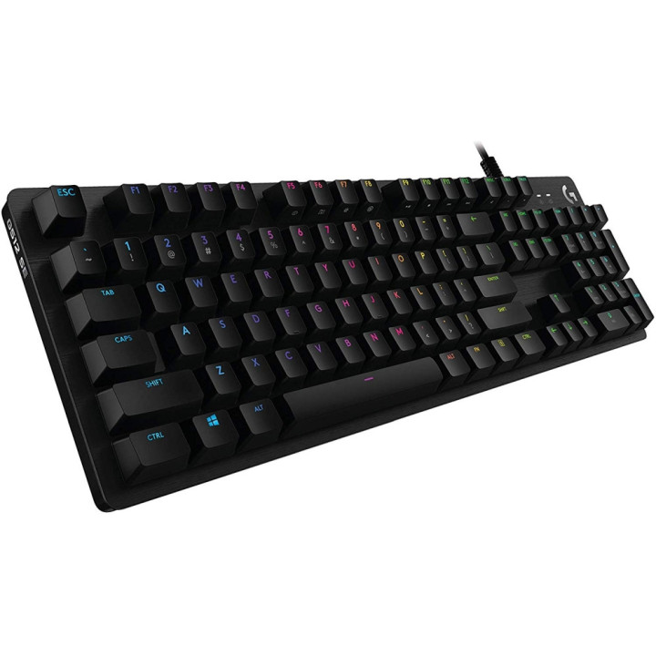 Геймърска механична клавиатура Logitech G512 Carbon GX Blue Clicky