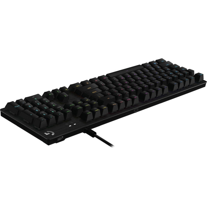 Геймърска механична клавиатура Logitech G512 Carbon GX Blue Clicky