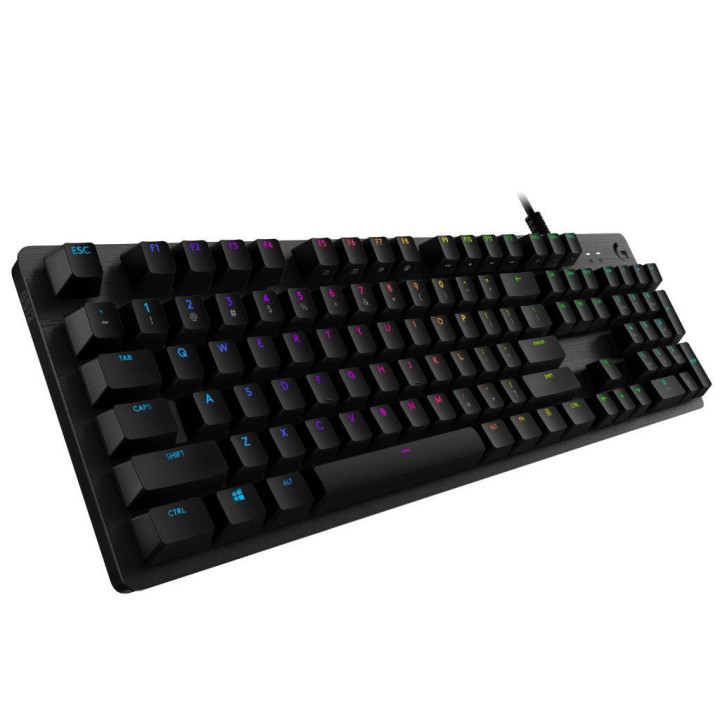 Геймърска механична клавиатура Logitech G512 Carbon GX Blue Clicky