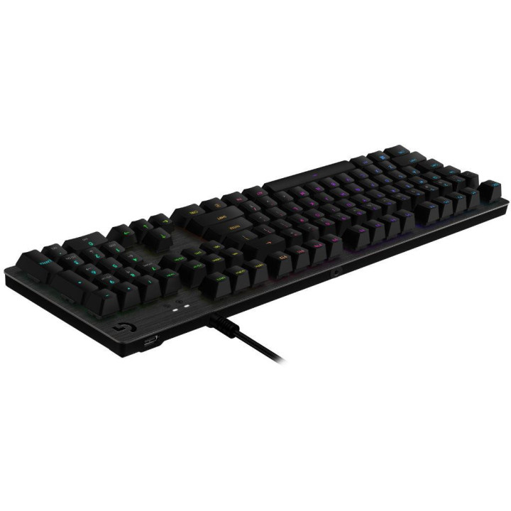 Геймърска механична клавиатура Logitech G512 Carbon GX Blue Clicky