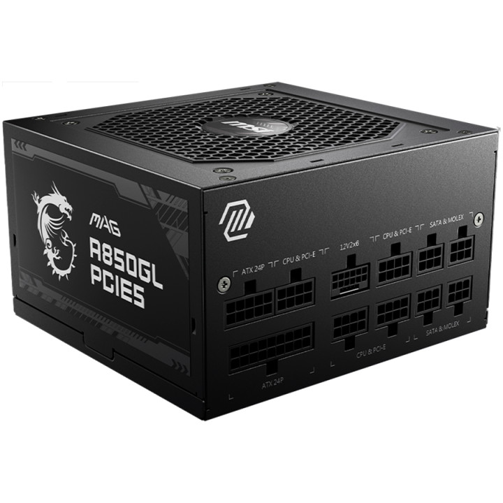 Захранване MSI MAG A850GL PCIE5, 850W, 80 Plus Gold, 120mm