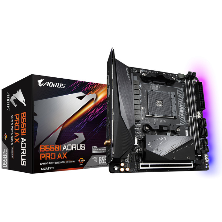 Дънна платка GIGABYTE B550I AORUS PRO AX, WI-FI