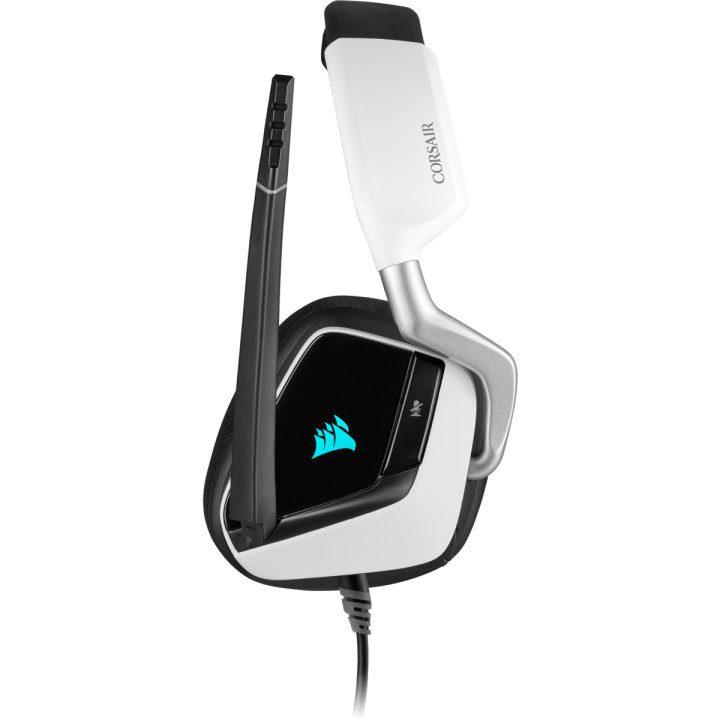 Геймърски слушалки Corsair VOID RGB ELITE USB бял - CA-9011204-EU