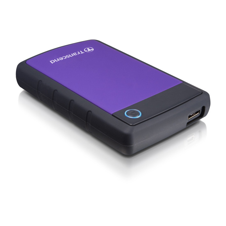 Твърд  диск Transcend 2TB StoreJet 25H3 USB3.1 2.5" Rubber Case, Anti-Shock, Purple