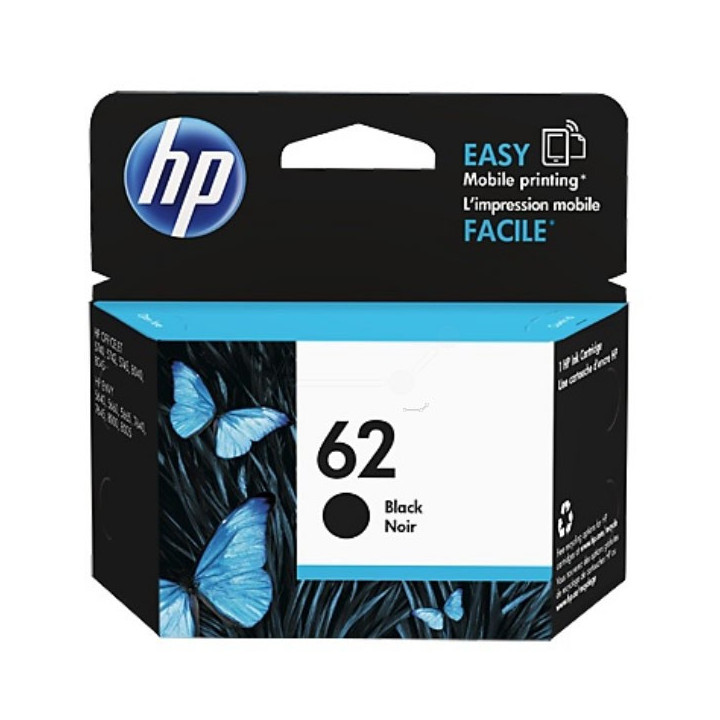 Консуматив HP 62 Standard Original Ink Cartridge  Black   Page Yield 200  HP ЕNVY 5640  7640