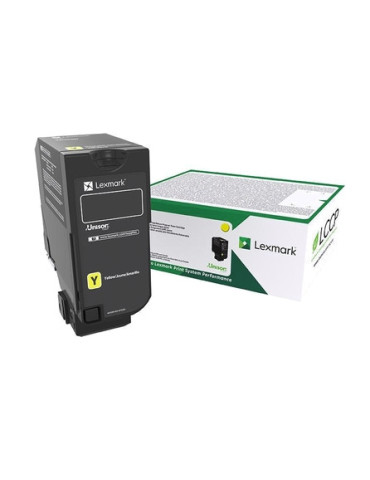 Lexmark CS727de/728de/CX727de Standard Standard Yellow Return Programme Toner Cartridge
