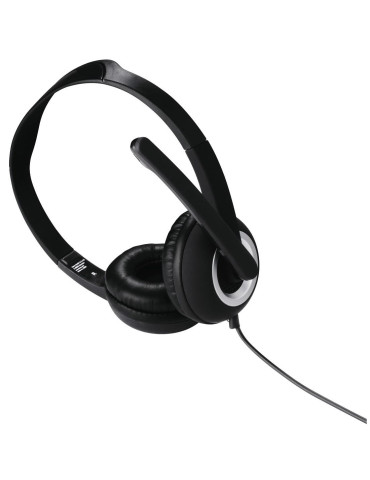 Слушалки HAMA Essential HS 300 с микрофон, черен - HAMA-53982/51616