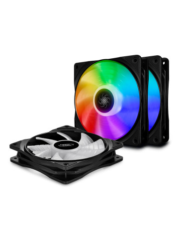Комплект вентилатори DeepCool 3-in-1 3x120mm CF120 RGB с контролер