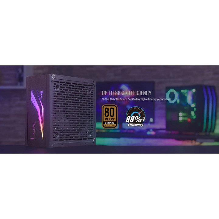 Захранване AeroCool LUX RGB 650W Bronze, aRGB - ACPB-LX65AEC.11