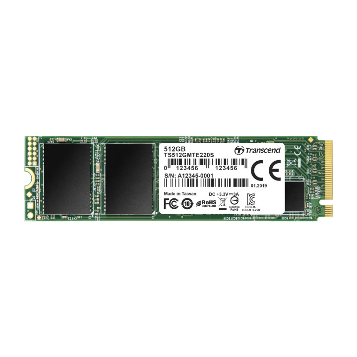 SSD диск Transcend 512GB NVMe  - TS512GMTE220S