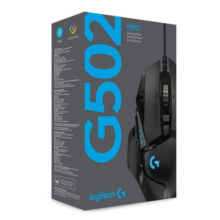 Геймърска мишка Logitech G502 HERO - 910-005471