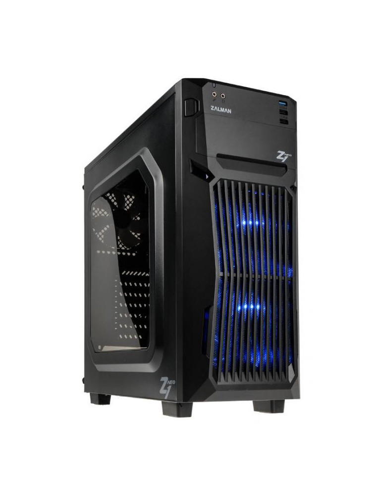 Кутия за компютър Zalman Case ATX Z1 NEO USB 3.0 черна с прозрачен капак