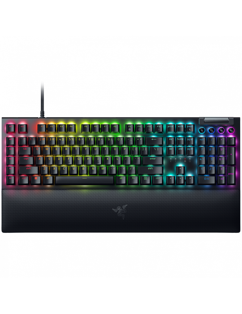 Геймърска клавиатура Razer BlackWidow V4, RGB, 6 Macro Keys, Detachable Type C Cable - RZ03-04690100-R3M1
