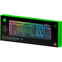 Механична геймърска клавиатура Razer BlackWidow V4 X, US Layout, Green Switch, Razer Chroma RGB - RZ03-04700100-R3M1