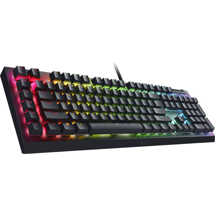 Механична геймърска клавиатура Razer BlackWidow V4 X, US Layout, Green Switch, Razer Chroma RGB - RZ03-04700100-R3M1
