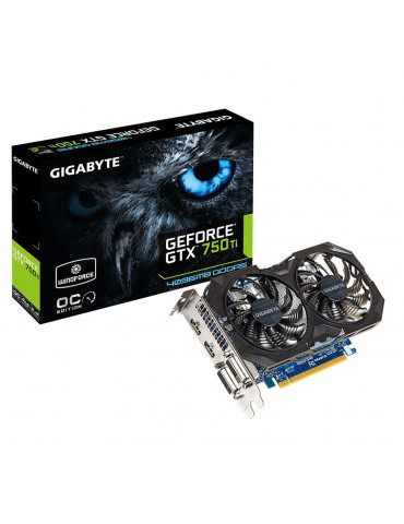 Видео карта Gigabyte Nvidia GeForce GTX 750 Ti OC Windforce 4GB DDR5