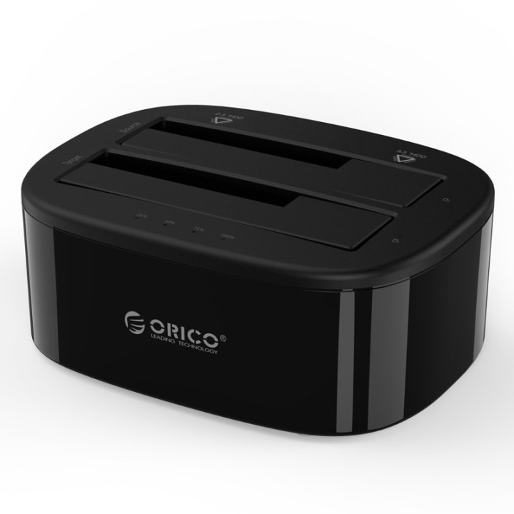 Докинг за диск Orico HDD/SSD 2 BAY Clone 2.5/3.5 USB3.0 - 6228US3-C