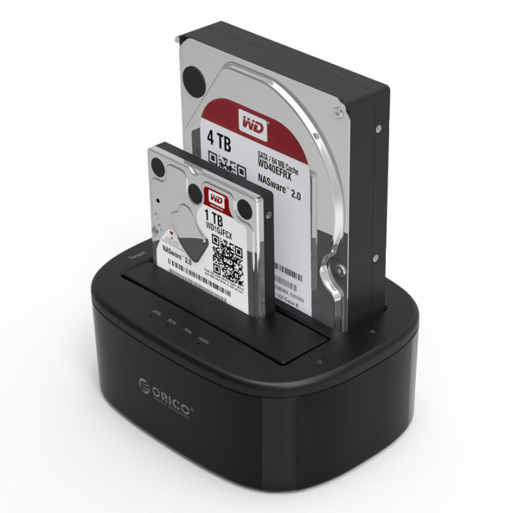 Докинг за диск Orico HDD/SSD 2 BAY Clone 2.5/3.5 USB3.0 - 6228US3-C