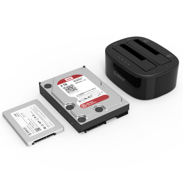 Докинг за диск Orico HDD/SSD 2 BAY Clone 2.5/3.5 USB3.0 - 6228US3-C