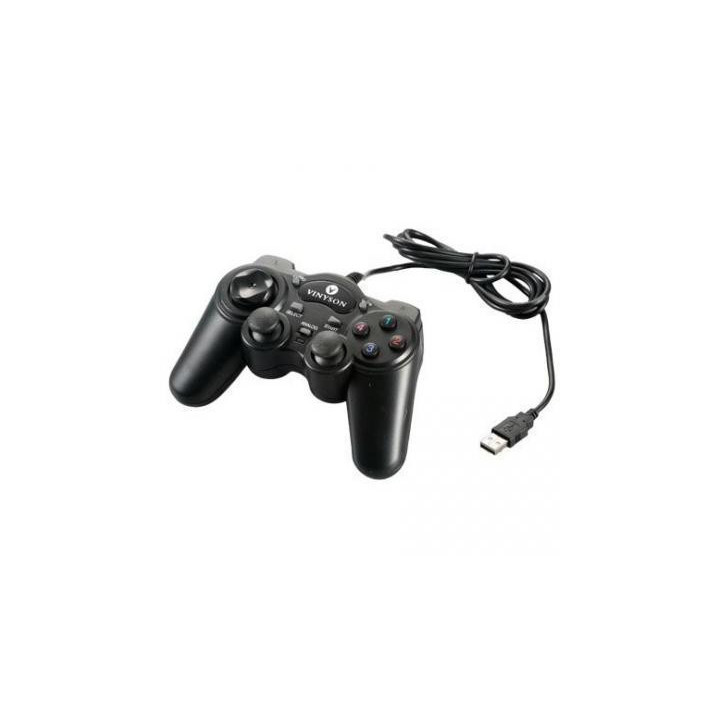 Жичен геймпад ESTILLO 703  Dual Vibration, черен