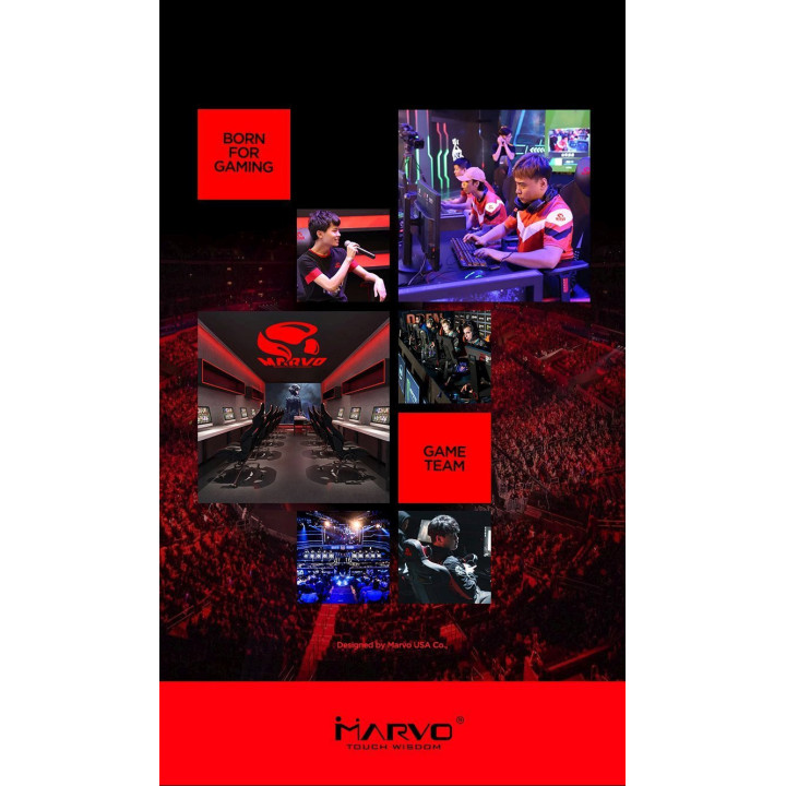 Механична геймърска клавиатура Marvo PRO KG965G RGB, Blue Outemu switches - MARVO-PRO-KG965G