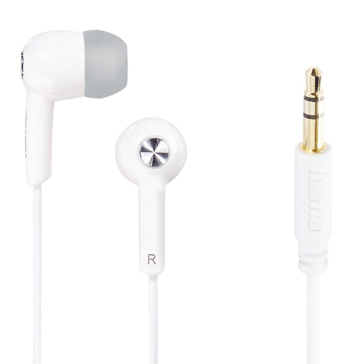 Слушалки тапи HAMA Gloss, In Ear, Бели - HAMA-184132