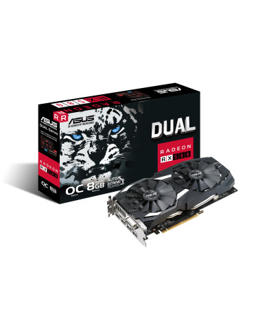 Видео карта ASUS Dual Radeon RX 580 8GB OC - DUAL-RX580-O8G
