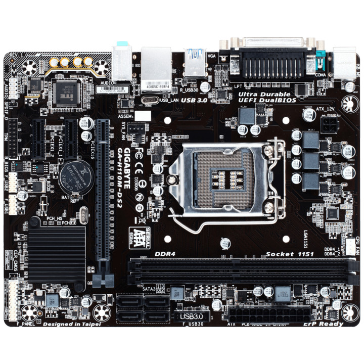 Дънна платка Gigabyte H110M-DS2 LGA1151