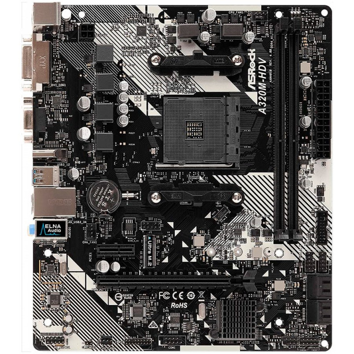 Дънна платка AsRock A320M-HDV R4.0