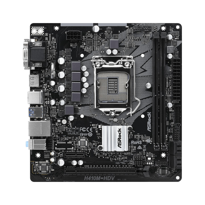 Дънна платка AsRock H410M-HDV, LGA1200