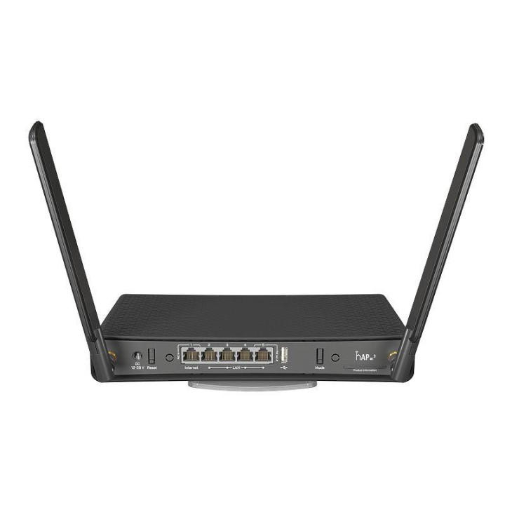 Рутер MikroTik RBD53iG-5HacD2HnD, CPU 719 MHz, Wi-Fi 5 (802.11ac), Двубандов (2,4 GHz / 5 GHz), Ethernet LAN, Черен - RBD53iG5HacD2
