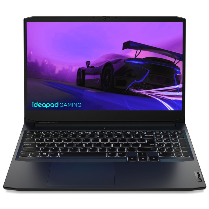 Лаптоп Lenovo GAMING 3 15, Intel i5-11300H, 15.60" FHD, IPS 250nits AG 45% NTSC 60Hz, 8GB RAM, 512GB SSD, NVIDIA GeForce GTX 1650 4GB GDDR6 - 82K101KEBM