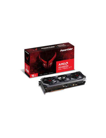 Видео кара PowerColor AMD Radeon RX 7800 XT Red Devil 16GB GDDR6 - RX7800XT 16G-E/OC