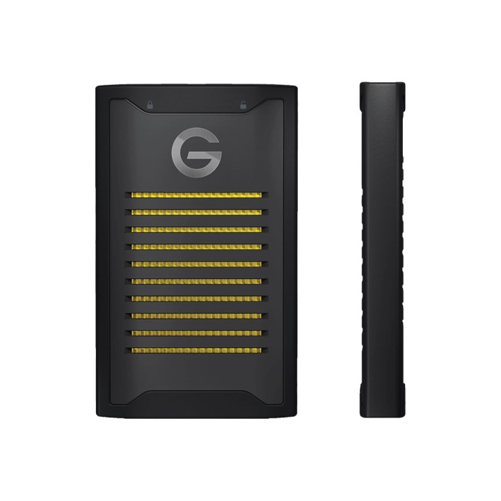 Външен SSD диск Sandisk 1TB Professional G-DRIVE ArmorLock 1000MB/s USB-C 10Gbps Ultra-Rugged Encrypted Portable NVMe, Black - SDPS41A-001T-GBANB