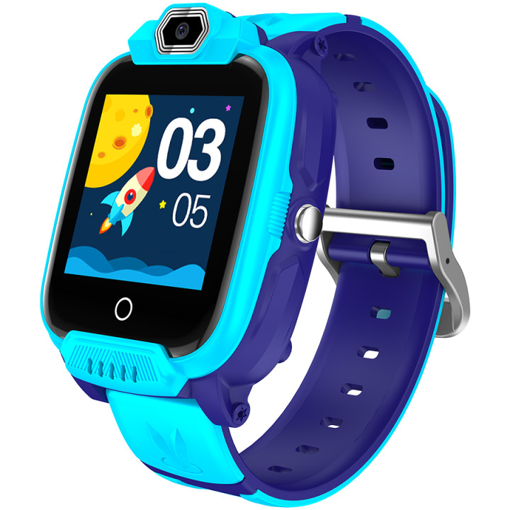 Смарт часовник Canyon Jondy KW-44, Kids smartwatch, 1.44'' IPS, Nano SIM card, 192+128MB, GSM(B3/B8), LTE, GPS, Blue - CNE-KW44BL