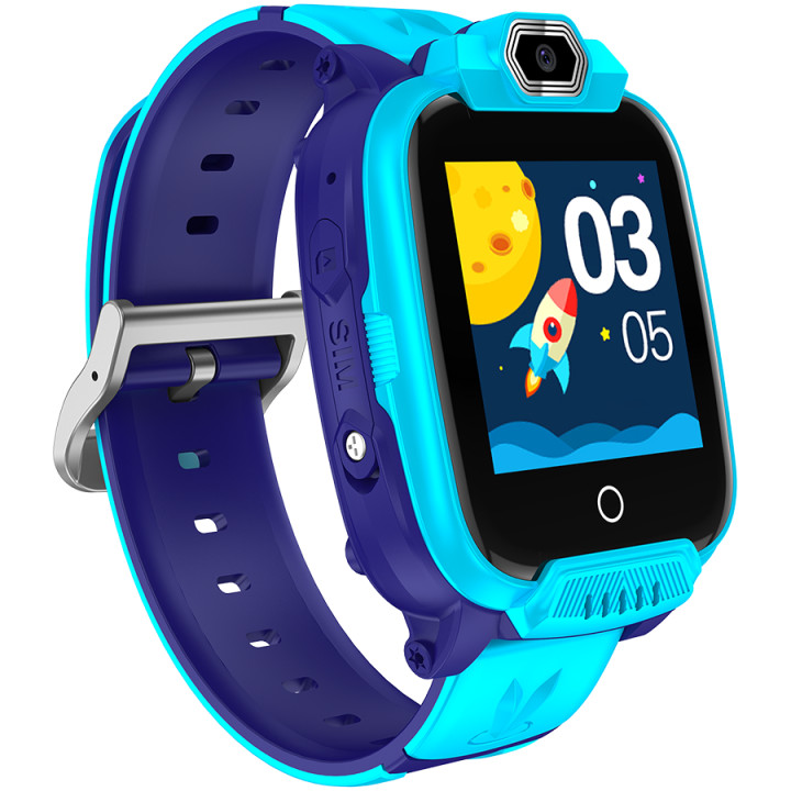 Смарт часовник Canyon Jondy KW-44, Kids smartwatch, 1.44'' IPS, Nano SIM card, 192+128MB, GSM(B3/B8), LTE, GPS, Blue - CNE-KW44BL