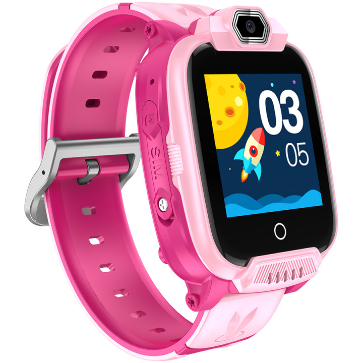 Смарт часовник Canyon Jondy KW-44, Kids smartwatch, 1.44'' IPS, Nano SIM card, 192+128MB, GSM(B3/B8), LTE, GPS, Pink - CNE-KW44PP