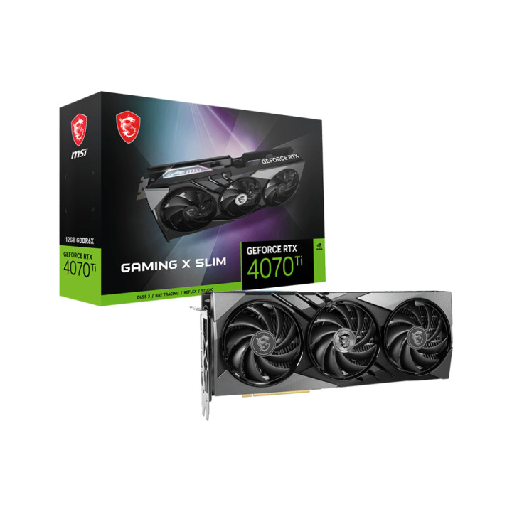 Видео карта MSI  GeForce RTX 4070 Ti GAMING X SLIM 12G- 912-V513-440