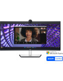 Конферентен монитор Dell P3424WEB, 34" Curved, WQHD AG, IPS, 21:9, 5ms, 99% sRGB, HDMI, DP, USB-C, USB 3.2 hub, RJ45, ComfortView Plus, Black
