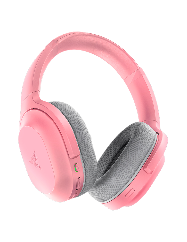 Безжични геймърски слушалки Razer Barracuda Pink, Dual Integrated Noise-Cancelling mics, Type-C, за PC, PlayStation - RZ04-03790300-R3M1