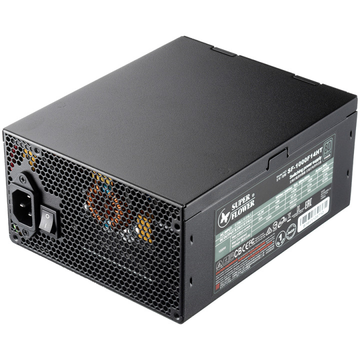 Модулно захранване Super Flower Leadex VII XG 1000W ATX 3.0, 80 Plus Gold, 12VHPWR Cable included,140mm F.D.B PWM Fan - SF-1000F14XG