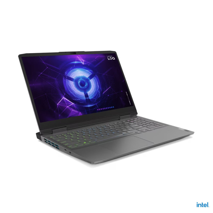 Лаптоп Lenovo Gaming LOQ 15IRH8, Intel i5-12450H, 15.6" FHD IPS 350N AG, 45% NTSC, 144Hz, G-SYNC, 16GB RAM, 512GB SSD, NVIDIA GeForce RTX 4050 6GB GDDR6 - 82XV00GVBM