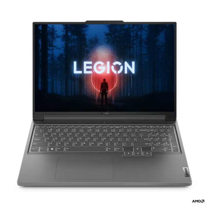 Лаптоп Lenovo Legion 5 SLIM, AMD Ryzen 5 7640HS, 16" WQXGA IPS 300N AG, 100% sRGB, 165Hz, Dolby Vision, FreeSync, G-SYNC, Low Blue, 16GB RAM, 512GB SSD, NVIDIA GeForce RTX 4060 8GB GDDR6 - 82Y9004EBM