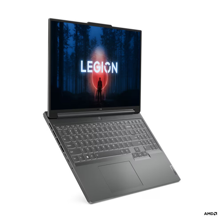 Лаптоп Lenovo Legion 5 SLIM, AMD Ryzen 5 7640HS, 16" WQXGA IPS 300N AG, 100% sRGB, 165Hz, Dolby Vision, FreeSync, G-SYNC, Low Blue, 16GB RAM, 512GB SSD, NVIDIA GeForce RTX 4060 8GB GDDR6 - 82Y9004EBM