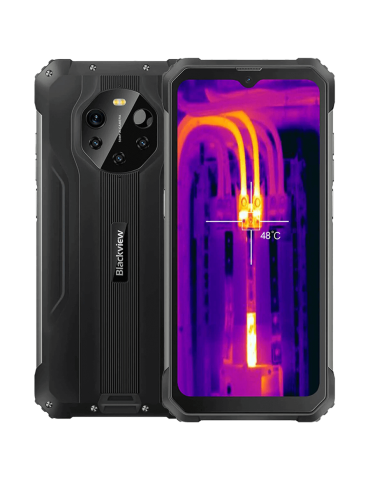 Смартфон Blackview Rugged BL8800 Pro 8GB/128GB, 6.58" FHD+ 1080x2408 IPS, Octa-core, 16MP Front/2x2MP+5MP+50MP Back Camera, FLIR thermal camera, Battery 8380mAh, Type-C, Android 11, Fingerprint, Dual SIM, SD card slot, 33W wired charging, MIL-STD-810H