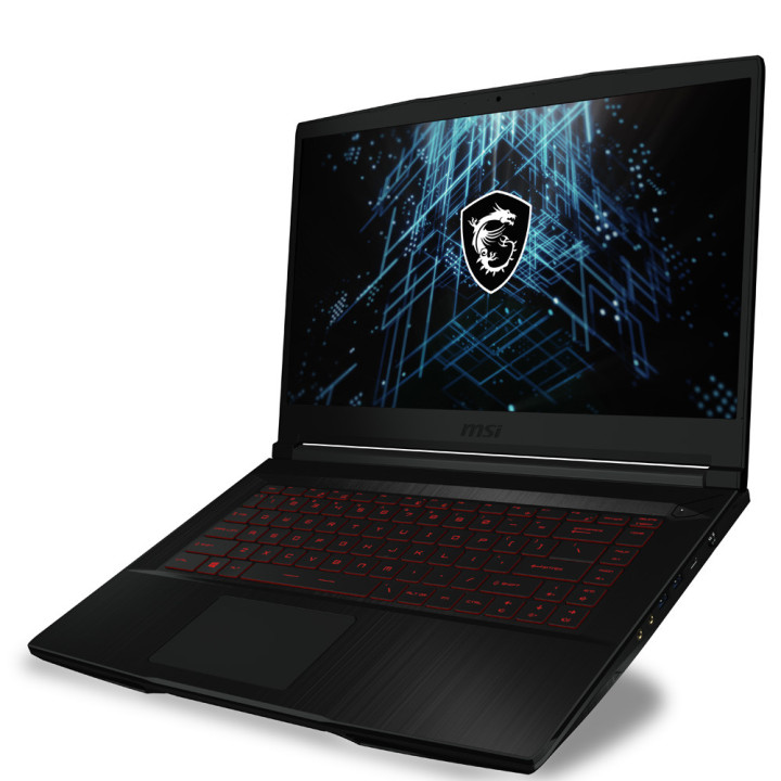 Лаптоп MSI Thin GF63 12VF, Intel i7-12650H, 15.6" FHD AG, 144Hz, IPS, 16GB RAM, 512GB SSD, RTX 4060 8GB GDDR6, Red Backlit KBD, Black - 9S7-16R821-639