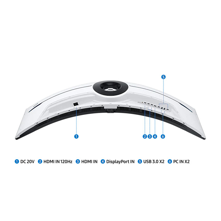 Монитор Samsung Odyssey Neo G9 G95NC 57" Mini-LED Quantum Dot DUAL UHD 7680 x 2160, 240 Hz, 1ms, FreeSync Premium Pro - LS57CG952NUXEN