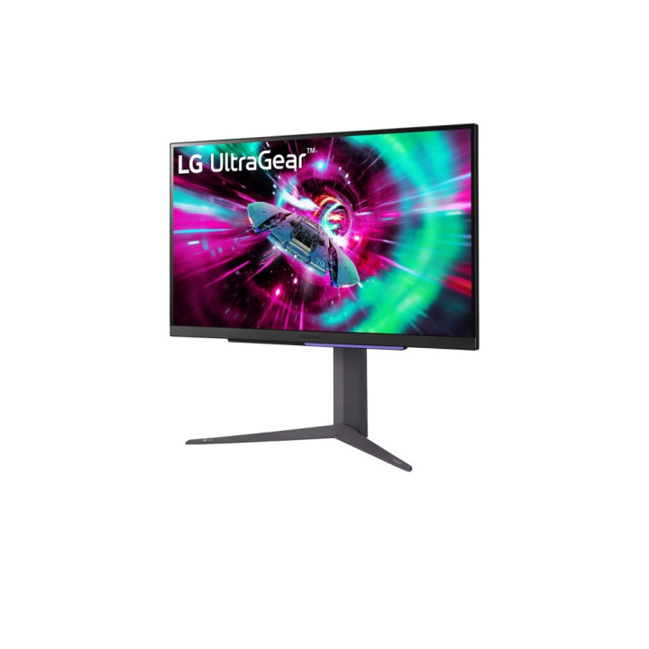 Монитори LG 27GR93U-B, 27", UltraGear IPS 1ms, AG, UHD 4K (3840x2160), 144Hz, HDR 400, DCI-P3 95%, USB3.0, VRR, AMD Free-sync, NVIDIA G-Sync, HDMI, DP, Black