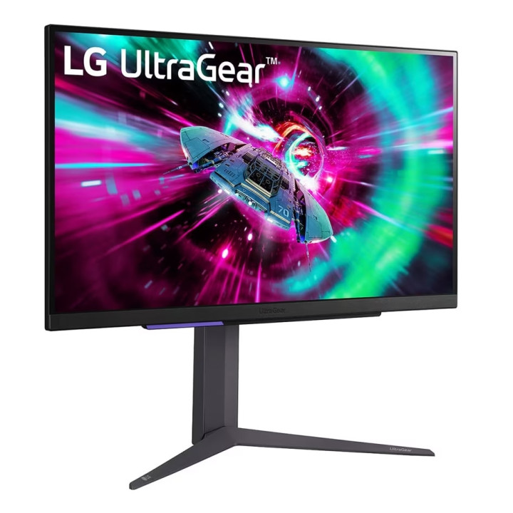 Монитори LG 27GR93U-B, 27", UltraGear IPS 1ms, AG, UHD 4K (3840x2160), 144Hz, HDR 400, DCI-P3 95%, USB3.0, VRR, AMD Free-sync, NVIDIA G-Sync, HDMI, DP, Black