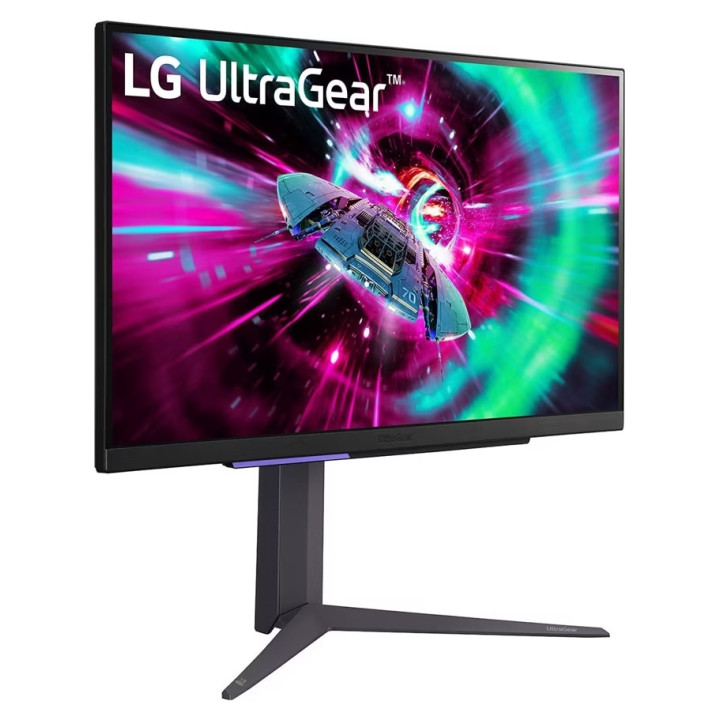 Монитори LG 27GR93U-B, 27", UltraGear IPS 1ms, AG, UHD 4K (3840x2160), 144Hz, HDR 400, DCI-P3 95%, USB3.0, VRR, AMD Free-sync, NVIDIA G-Sync, HDMI, DP, Black